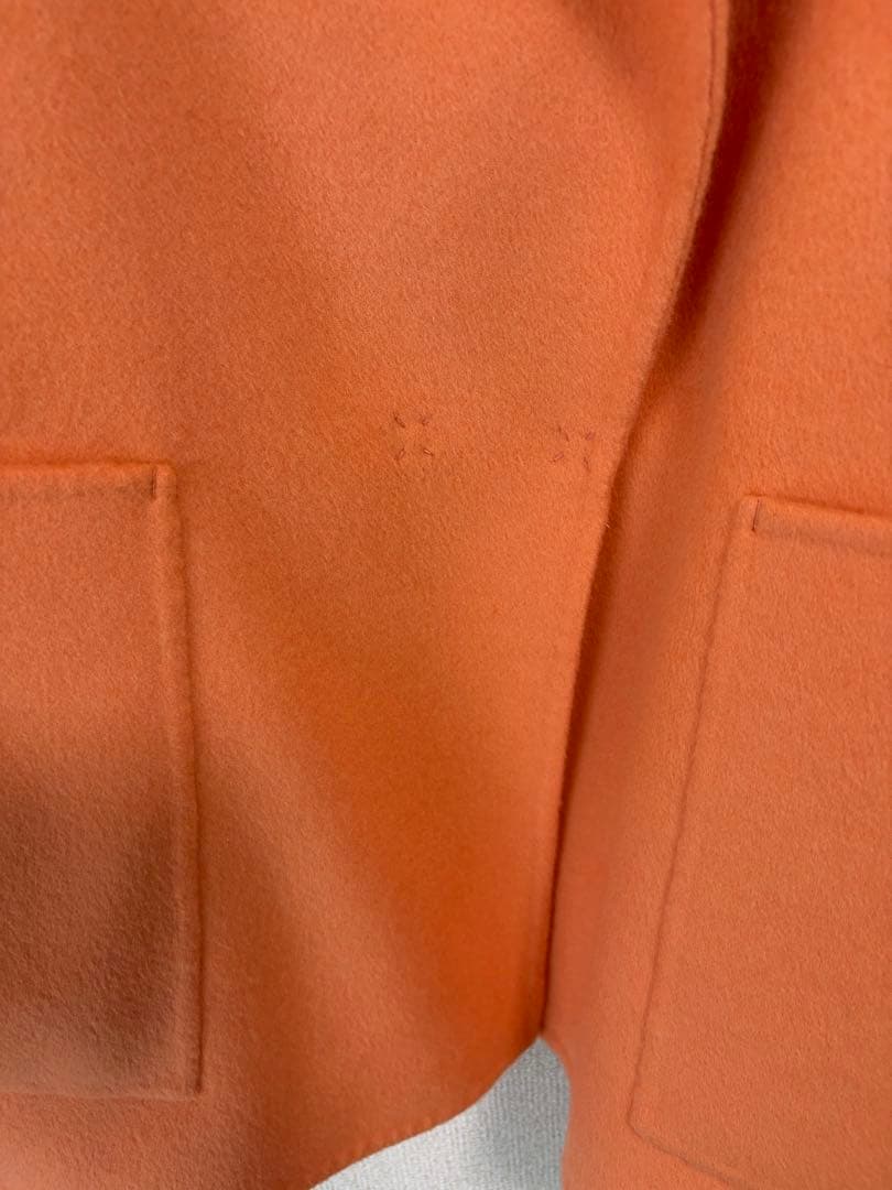 美品　BALLSEY プレミアムウールリバー オープンカラーショートコート36