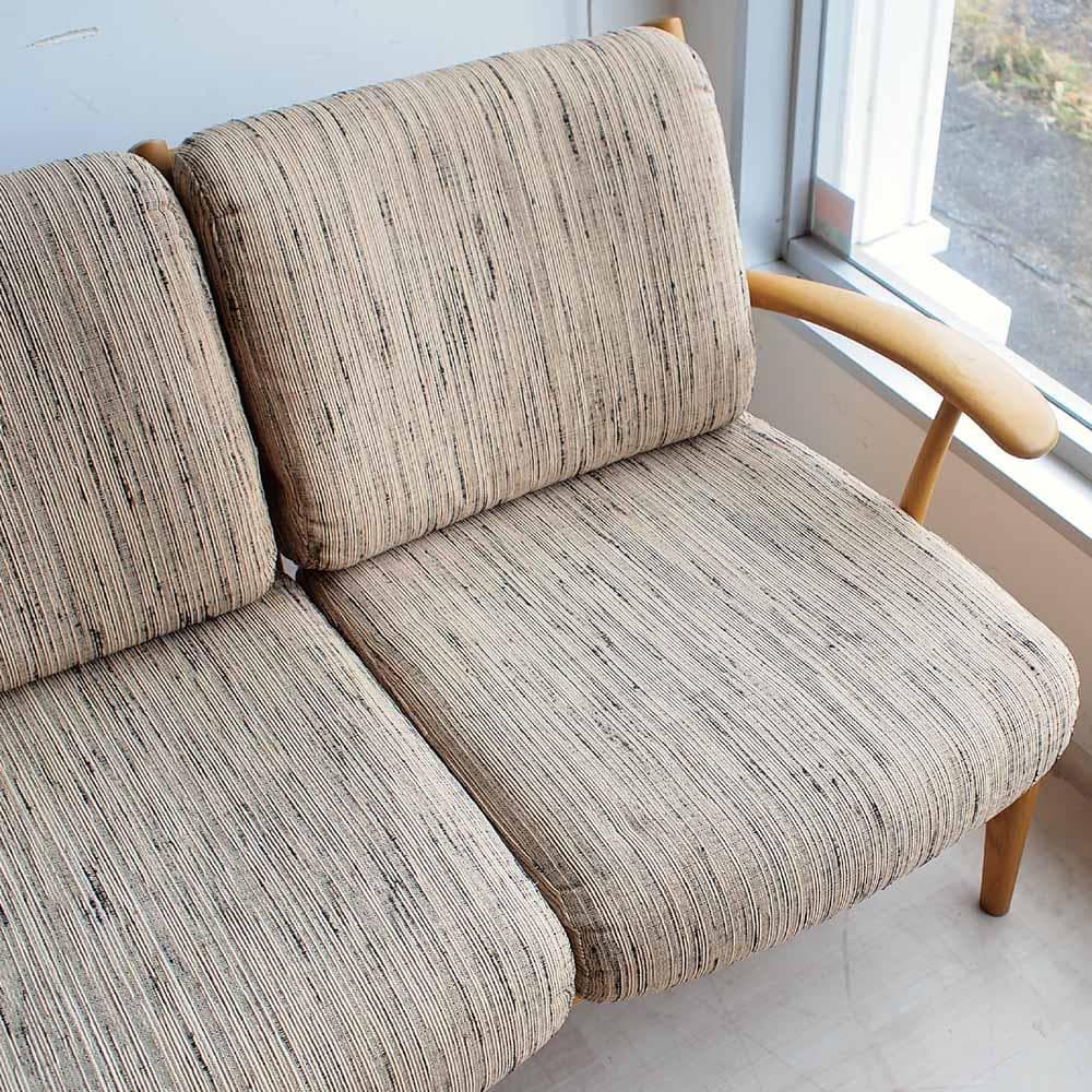 飛騨産業 キツツキ オーク材 3人掛けソファ ナチュラル ZR24389