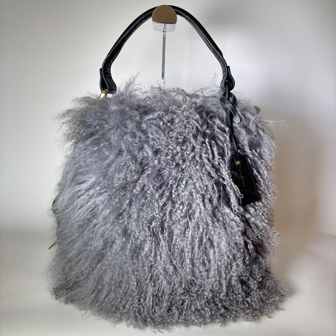 ✨️極美品✨️ A+P アテンペ ファー ショルダーバッグ