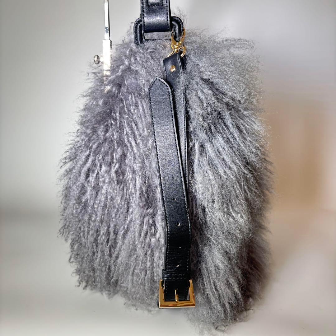 ✨️極美品✨️ A+P アテンペ ファー ショルダーバッグ