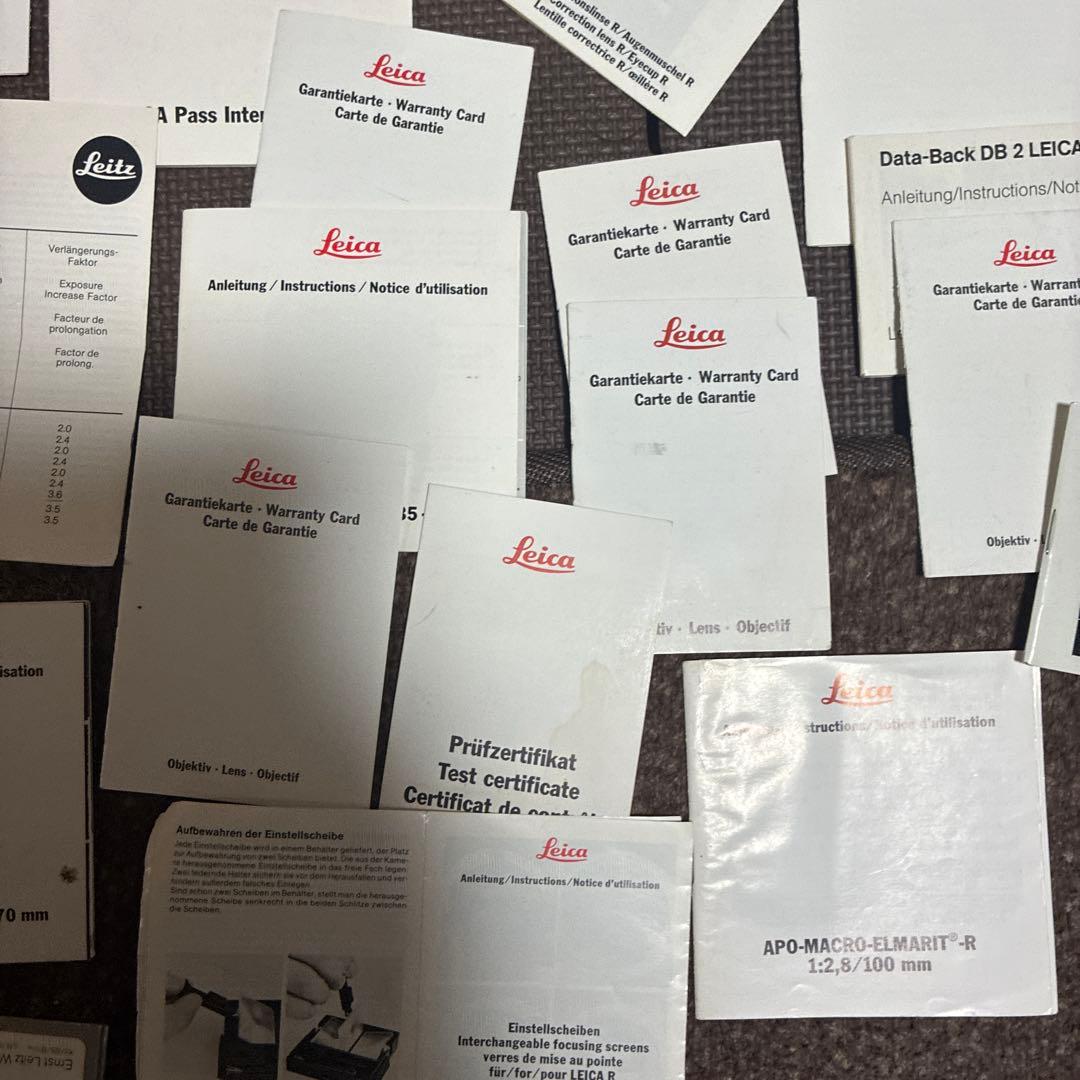 ライカLEICAなど色々説明書など