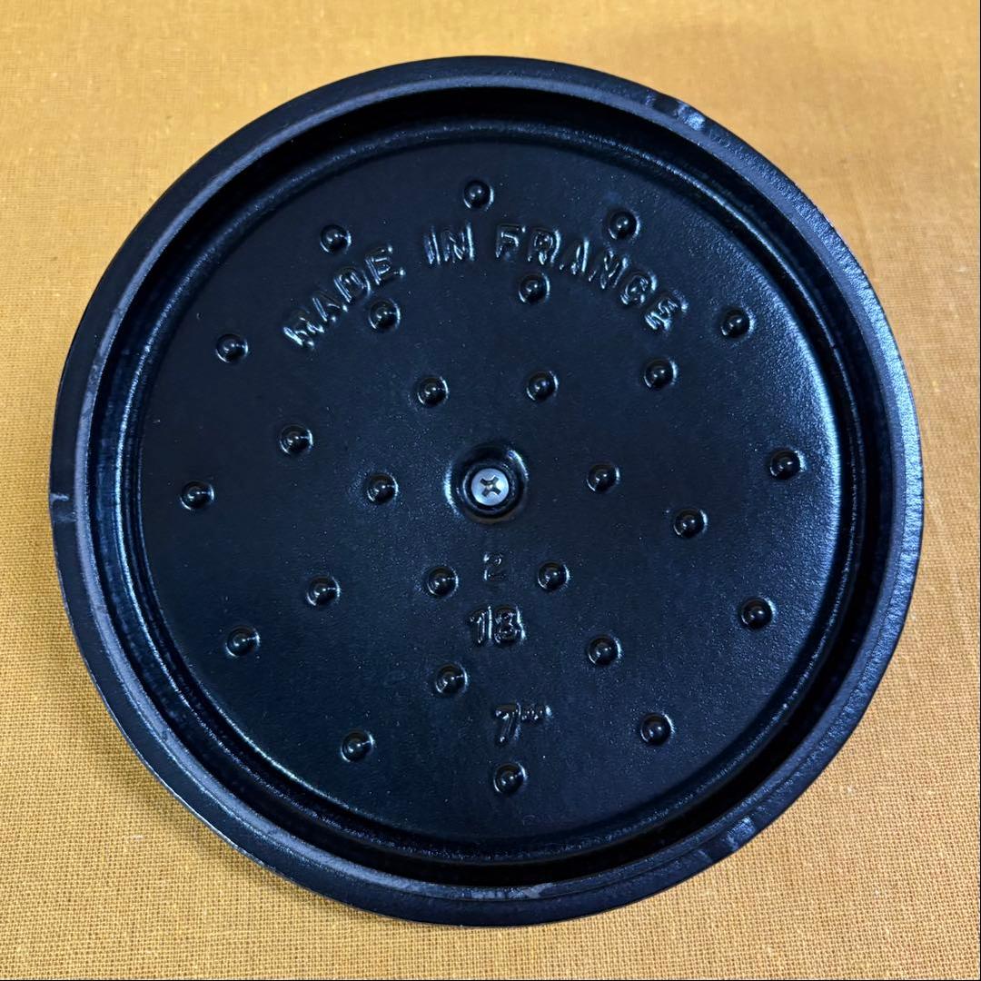 本体訳あり‼️焼き芋用 ストウブ 蓋無傷 超美品❓オーベルジン 18cm ココット