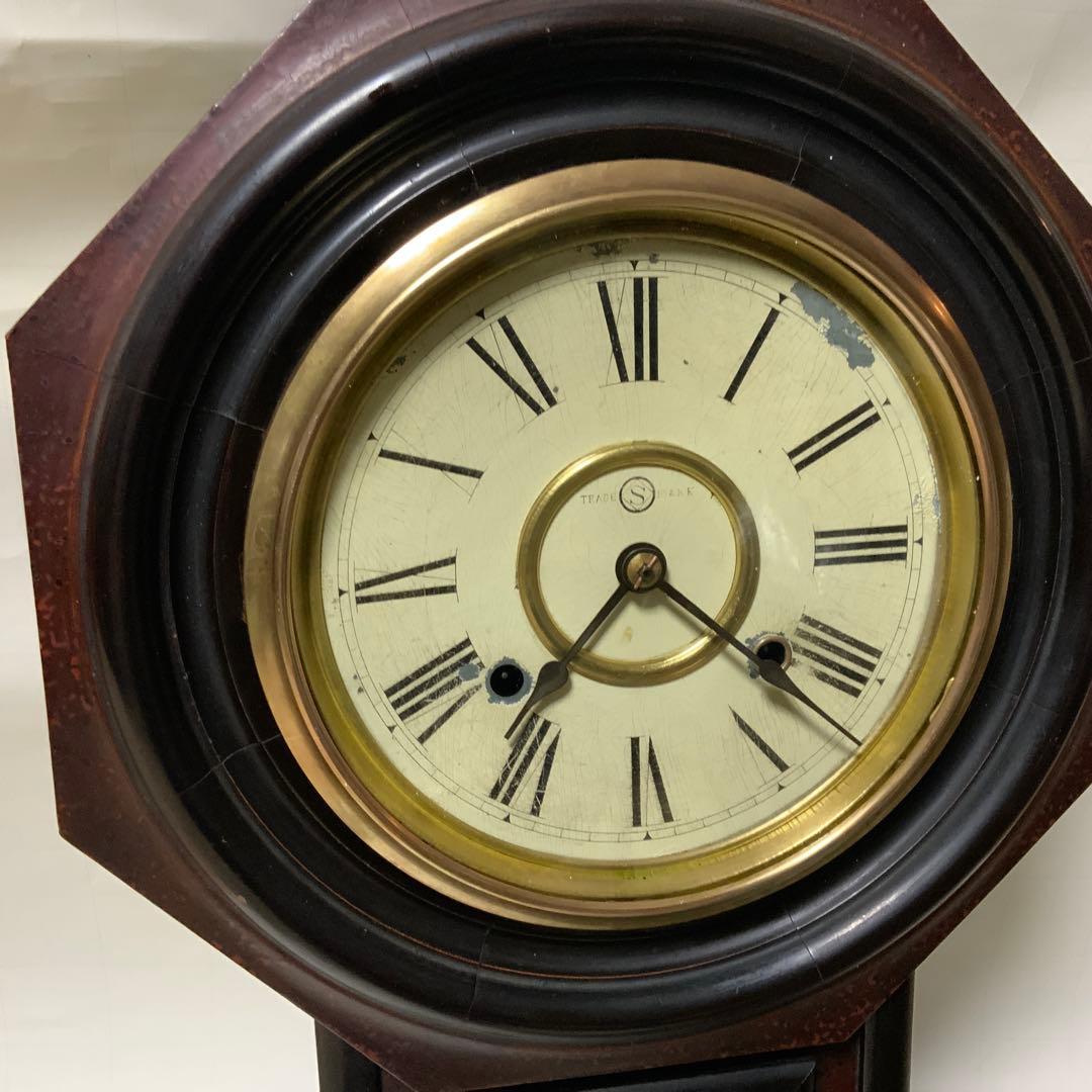 精工舎　八角型　ボンボン柱時計　ゼンマイ