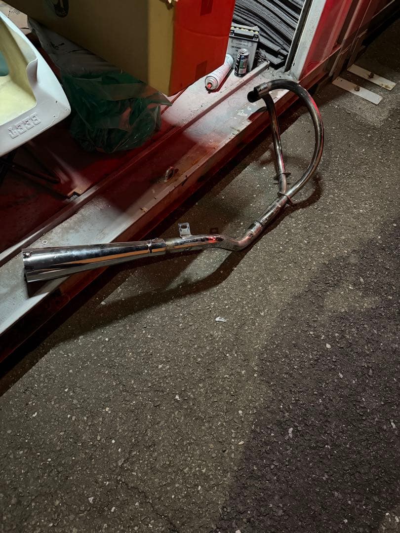 メッキメガホンマフラー