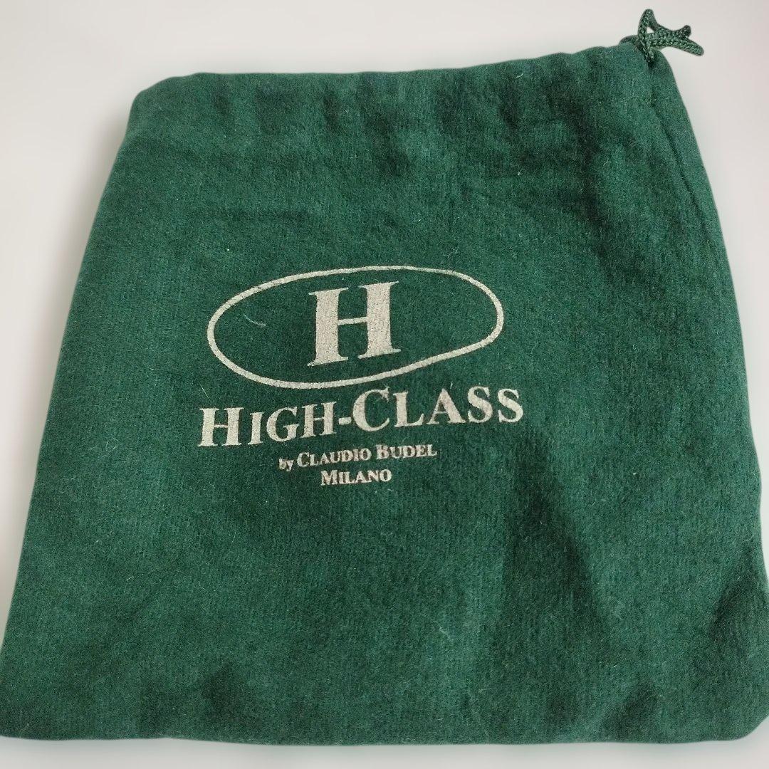 HIGH-CLASS レザー ベルトセット ホワイト ブラック 袋付