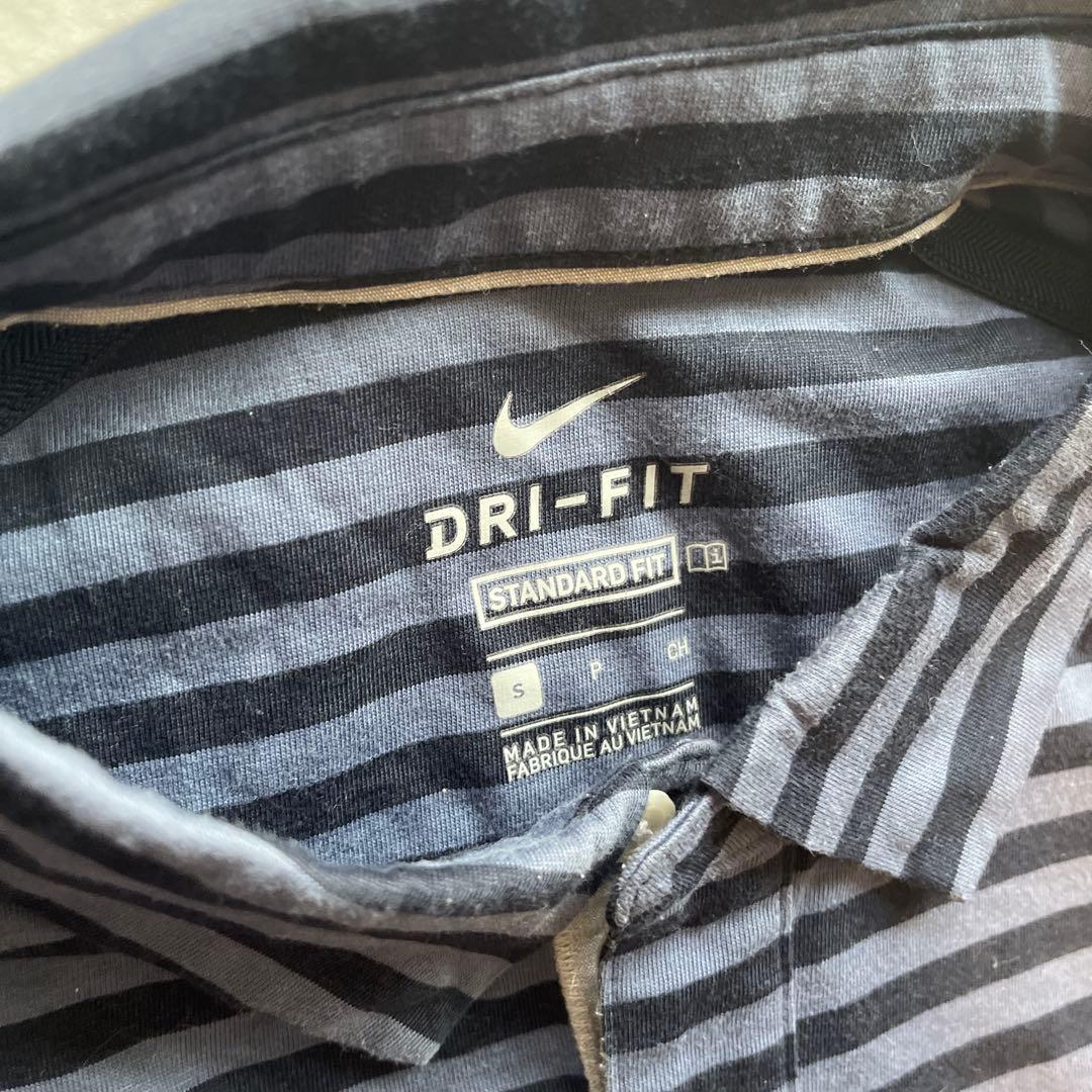 Nike × Malbon マルボン コラボ ネイビー ゴルフポロシャツ 速乾