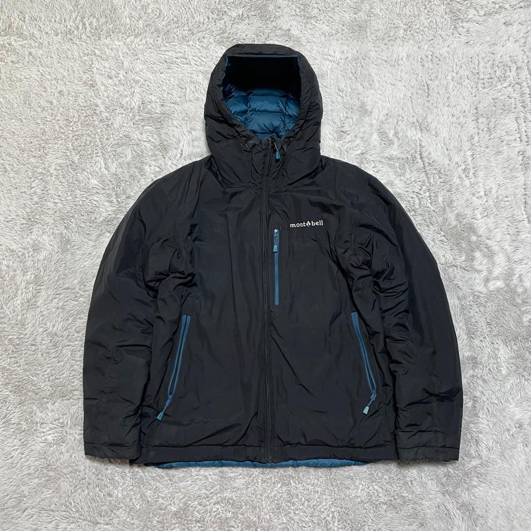 モンベル　ダウンジャケット　コロラドパーカー　リバーシブル　ドローコード　M