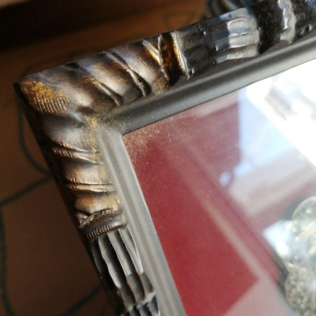 アンティーク　バックル　額装　額縁　壁掛け　オブジェ