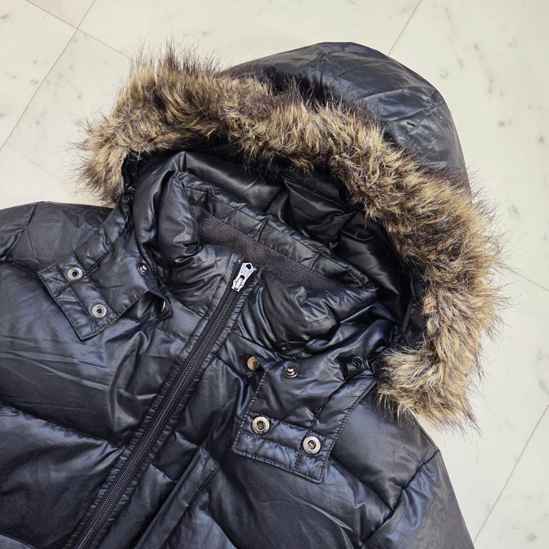 y2k archive old gap ダウンジャケット ファー 黒 短丈