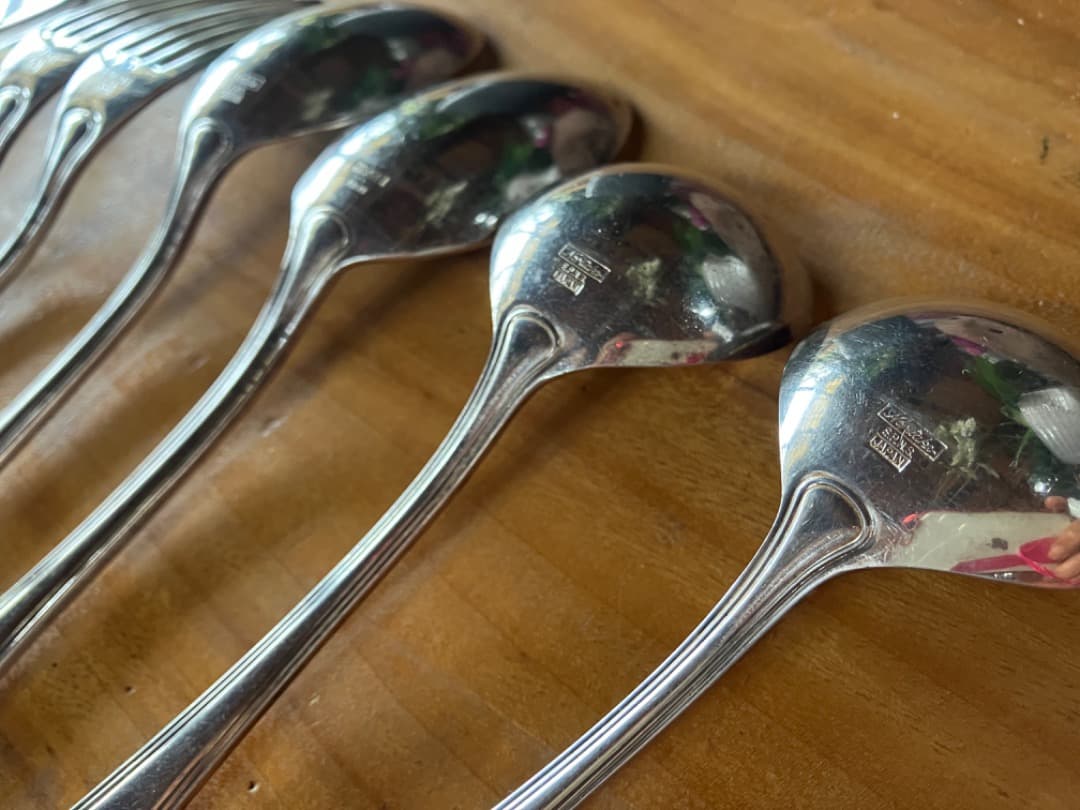 ノリタケ＜カウンティス＞3.8μ銀カラトリー計11＋2本＝計13本