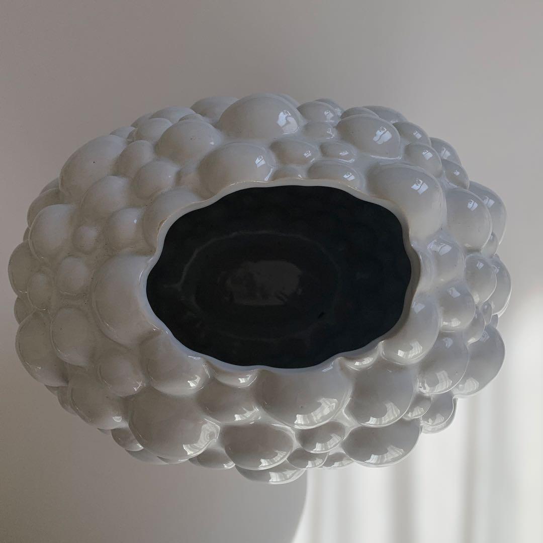 花瓶 ホワイトバブルデザイン 花器 インテリア