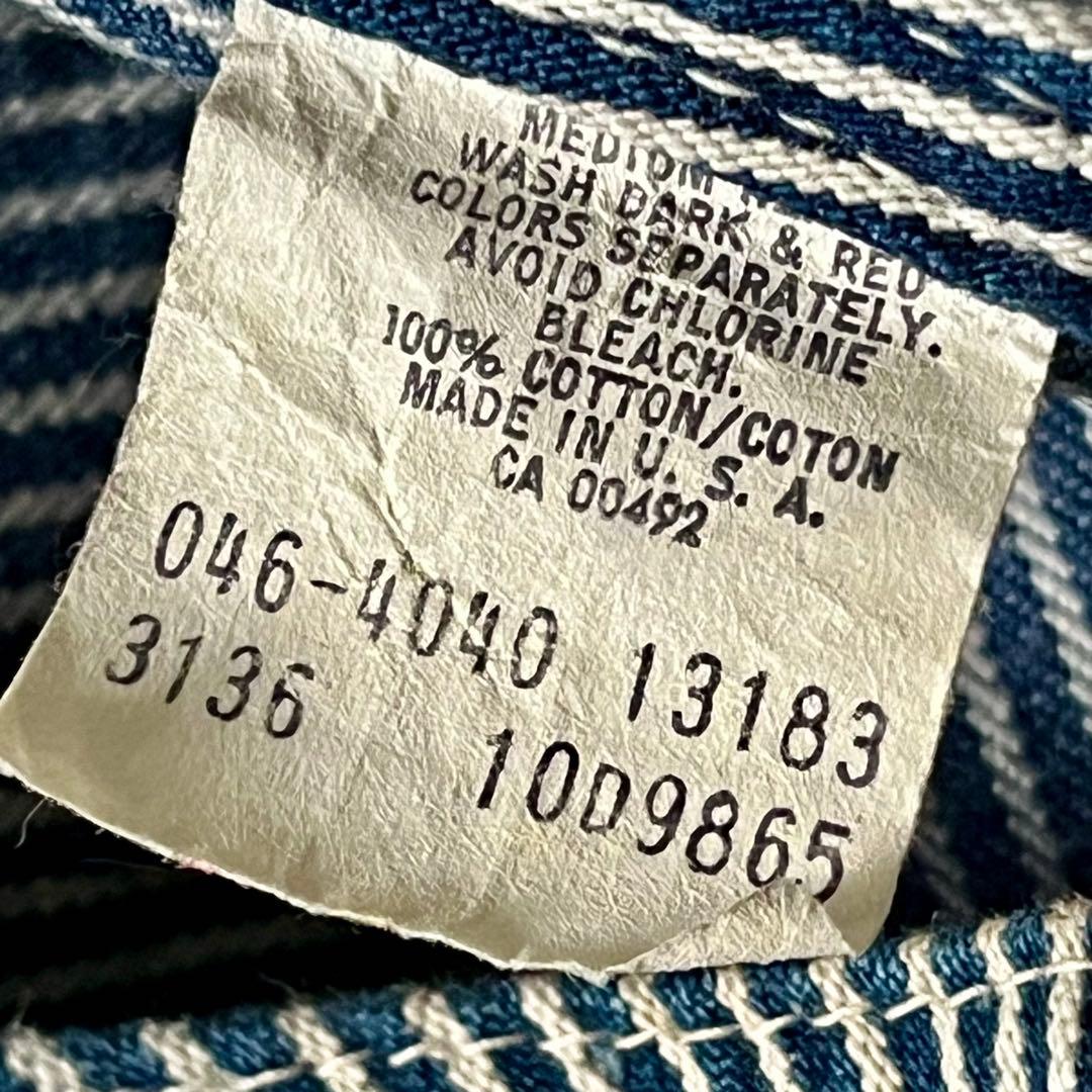 LEE / 70's denim hickory overall ヒッコリー