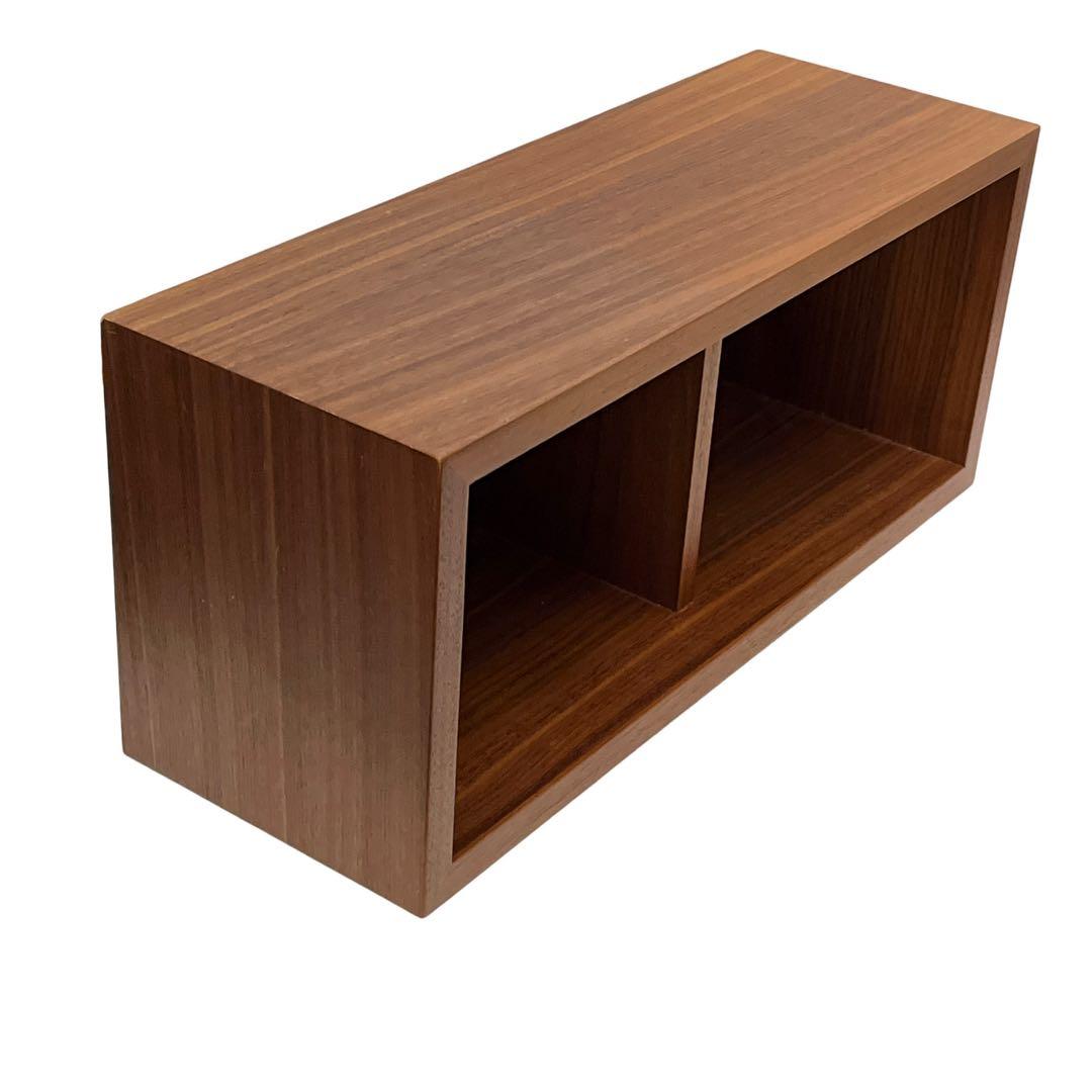 無印良品 壁に付けられる家具箱 3個セット ウォールナット