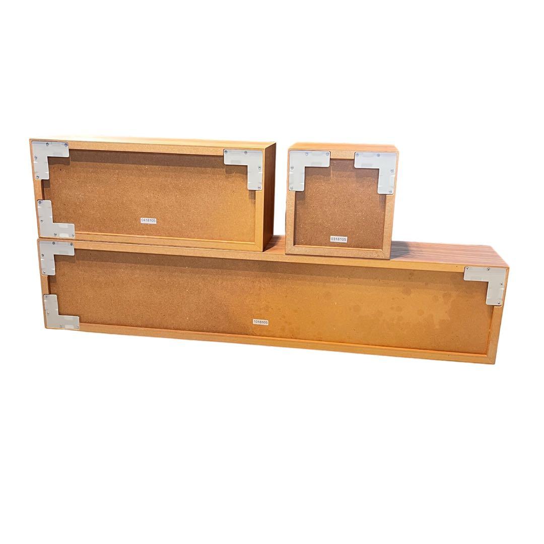 無印良品 壁に付けられる家具箱 3個セット ウォールナット