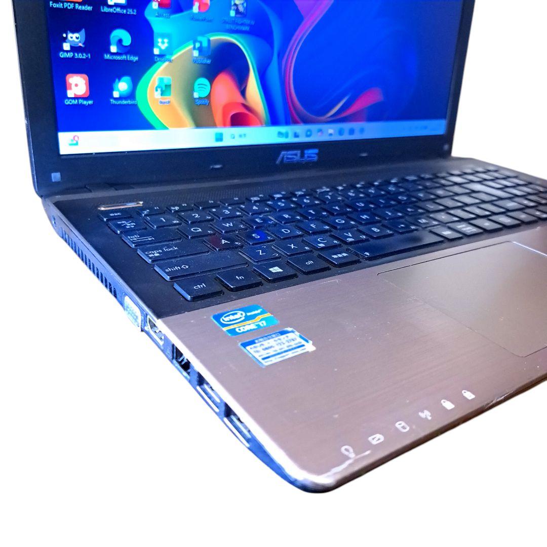 ノートPC Windows11 オフィス付き i7 16GB SSD 15インチ