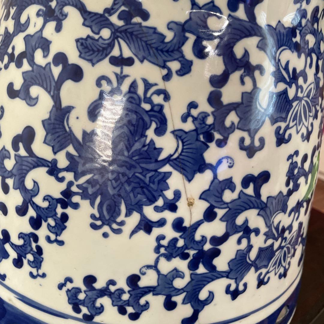 盆栽鉢　睡蓮鉢　蘭鉢　懸崖　植木鉢　観葉植物　山野草　花　染付け　大鉢