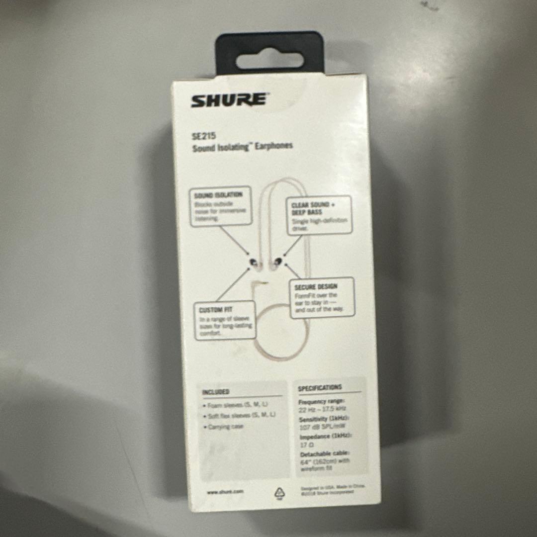 イヤホン shure se215