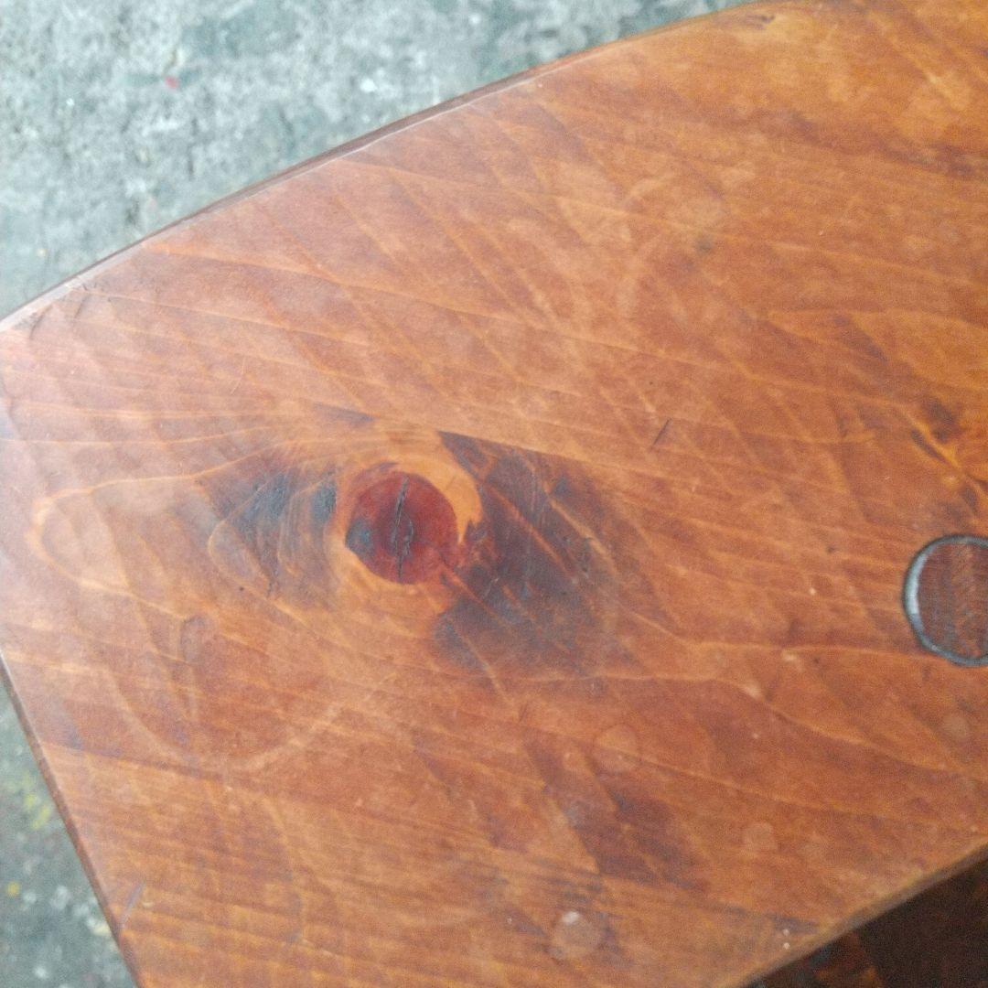 【q087/k】 おやじの椅子 木製 無垢 矢澤金太郎 椅子