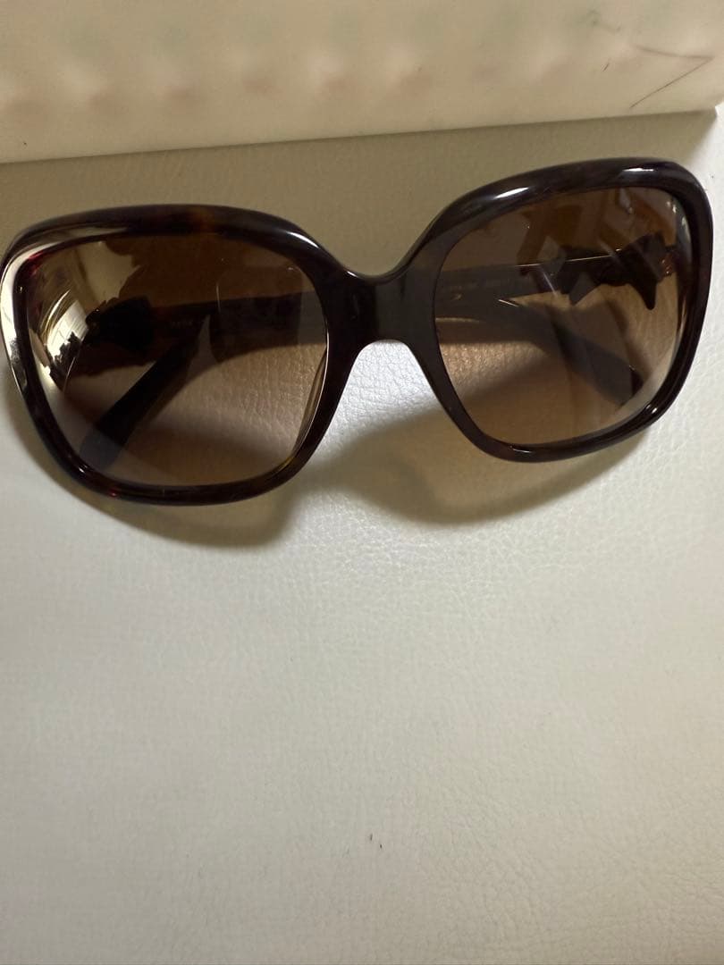 CHANEL サングラス　リボン　ブラウン