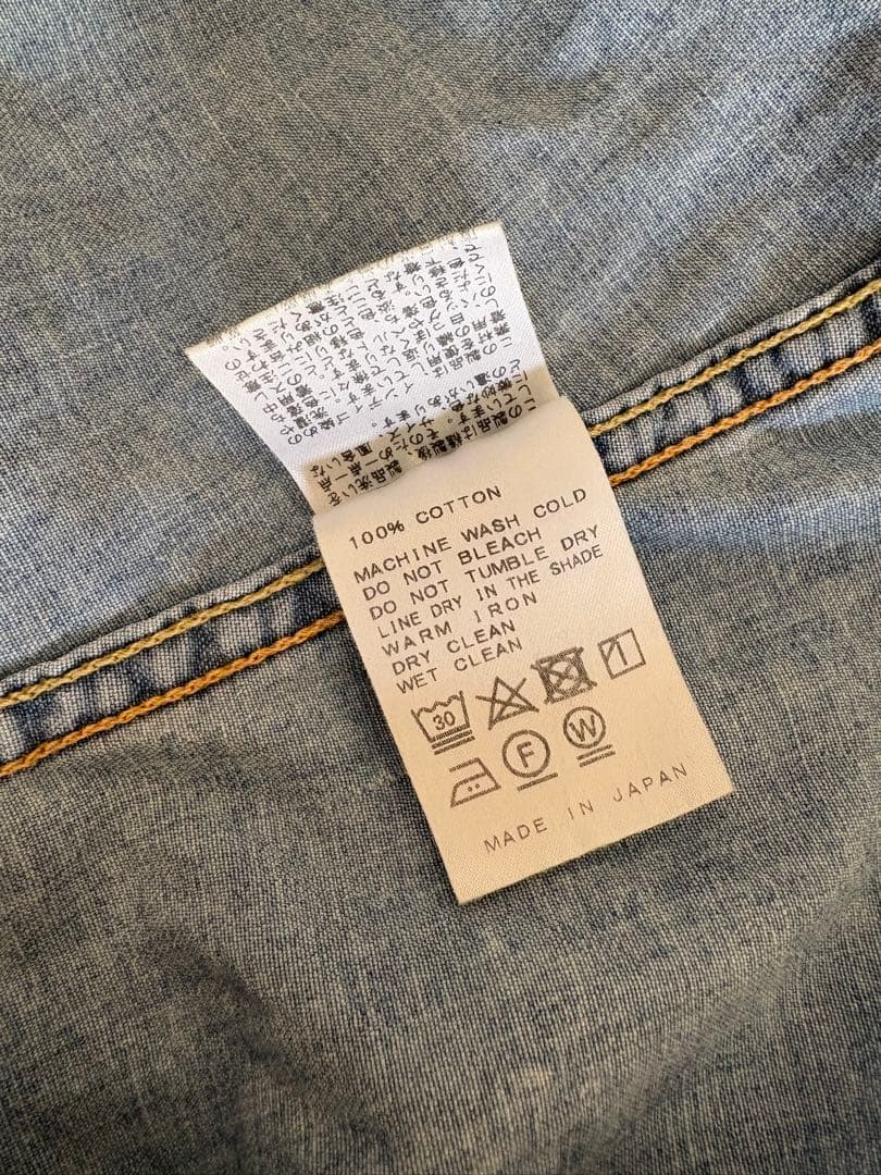 ドゥーズィエムクラス　アイスウォッシュデニムシャツ ダンガリー