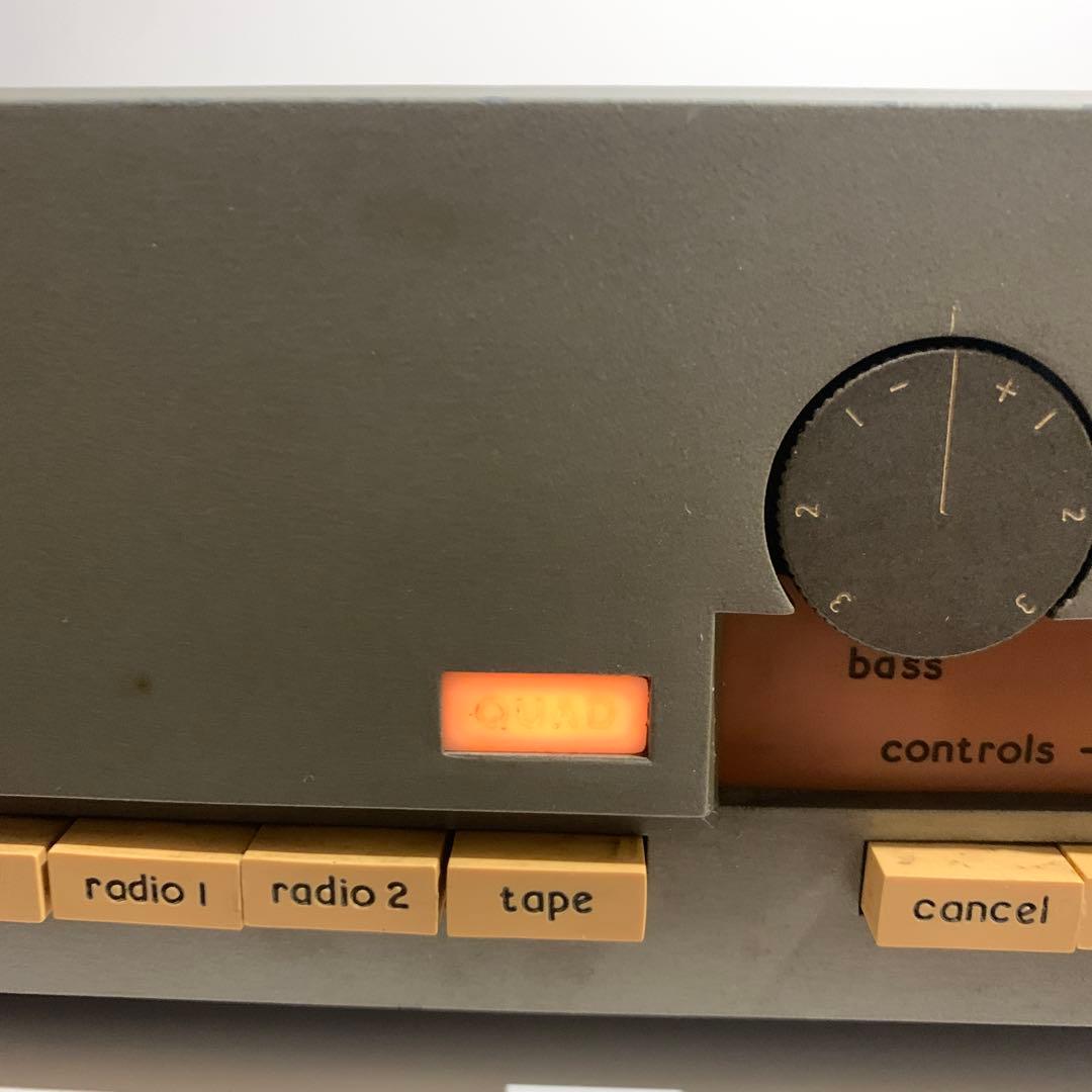 QUAD33通電OK＋303未確認ヴィンテージアンプジャンク扱い未確認ケーブル付