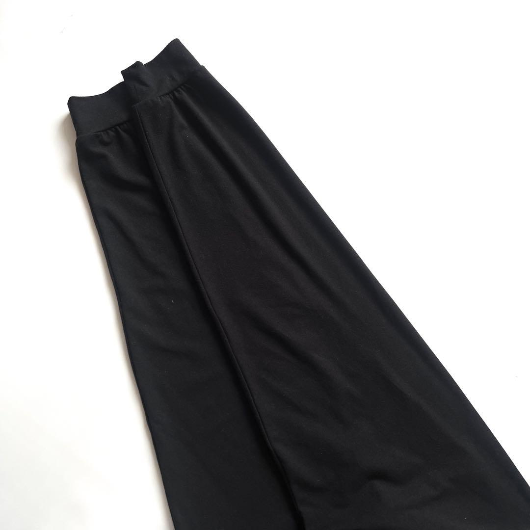 RUSSELUNO ラッセルノ　モックネック　長袖シャツ　メンズ　ロゴ　黒　L