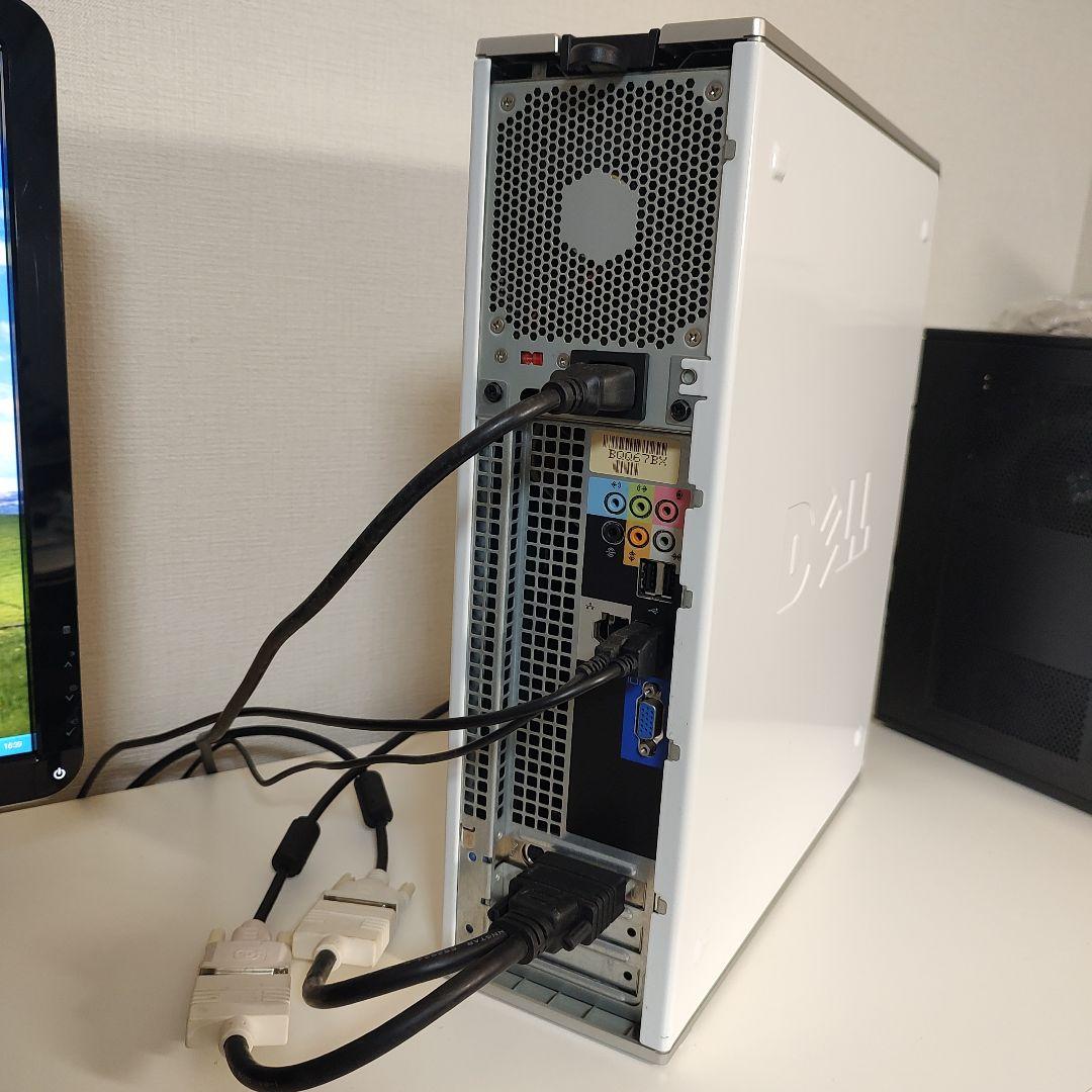 【美品】DELL DIMENSION C521据置型PC+24インチモニタセット