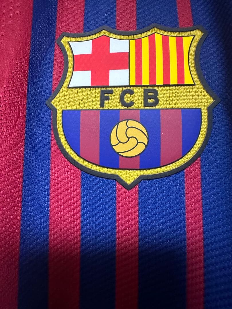 【ネイマール】バルセロナ 選手支給 ユニフォーム 17/18 「Lサイズ」長袖