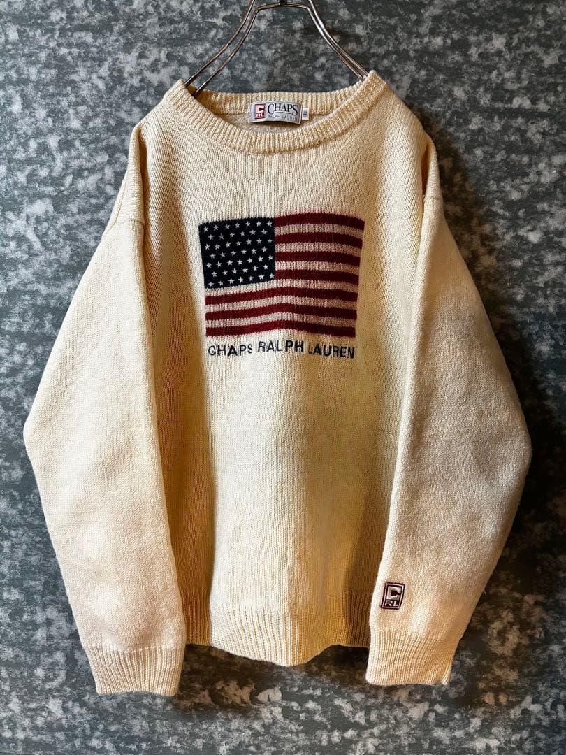 【鬼レア❗️】CHAPS Ralph Lauren ビンテージ 国旗 ニット 古着