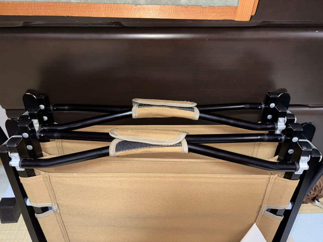 コンパクトフォールディングチェア (コットンキャンバス)2脚セット