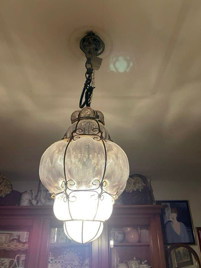 Takashiムラーノ　ガラス　ペンダントライト　ランプ　シェードレア