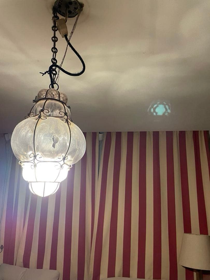 Takashiムラーノ　ガラス　ペンダントライト　ランプ　シェードレア