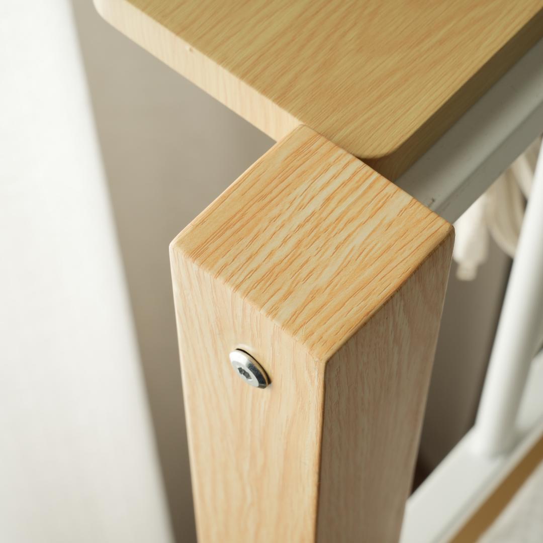 赤字価格！高さ150cmロフト二段ベッド　分割可能・コンセント付　NATURAL