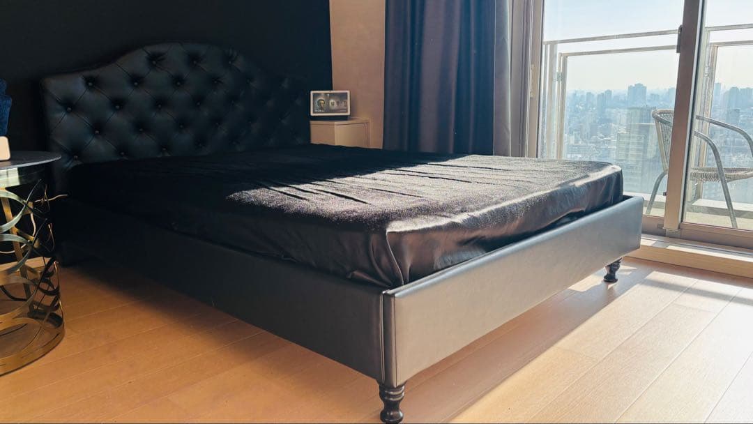 3*★様 レザー　ダブルベッド　フレーム＆マットレス