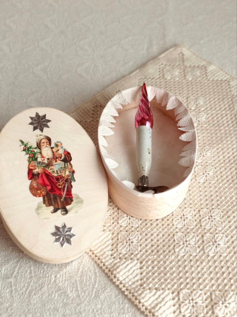 * vintage ornament ୨୧ キャンドル型 クリップオーナメント