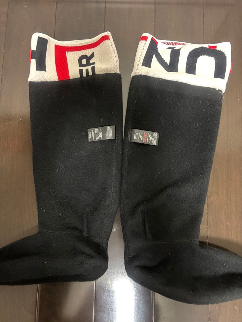 HUNTER ダークパープル 長靴　専用フリース付き