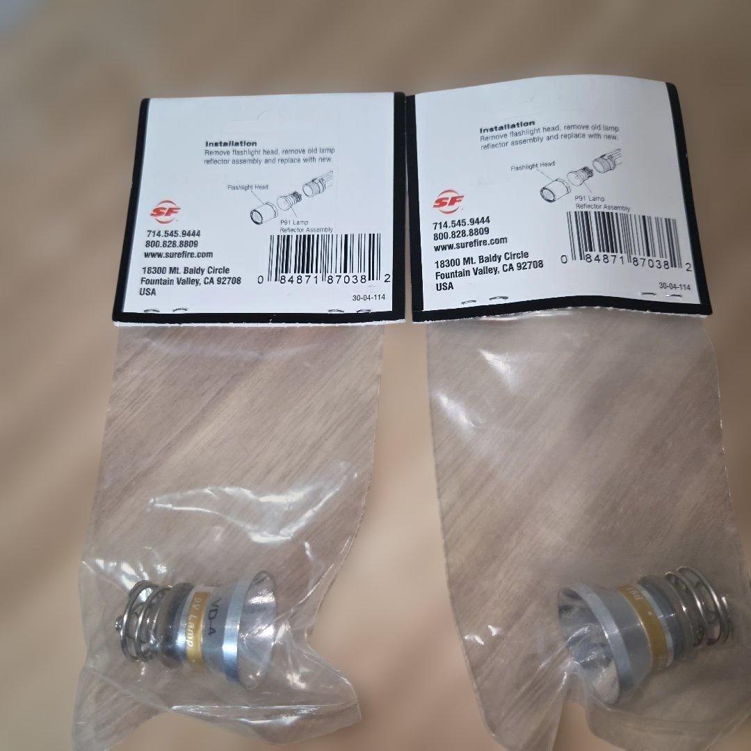 SUREFIRE G3 NITORON　ハロゲン交換ランプ　予備テールキャップ