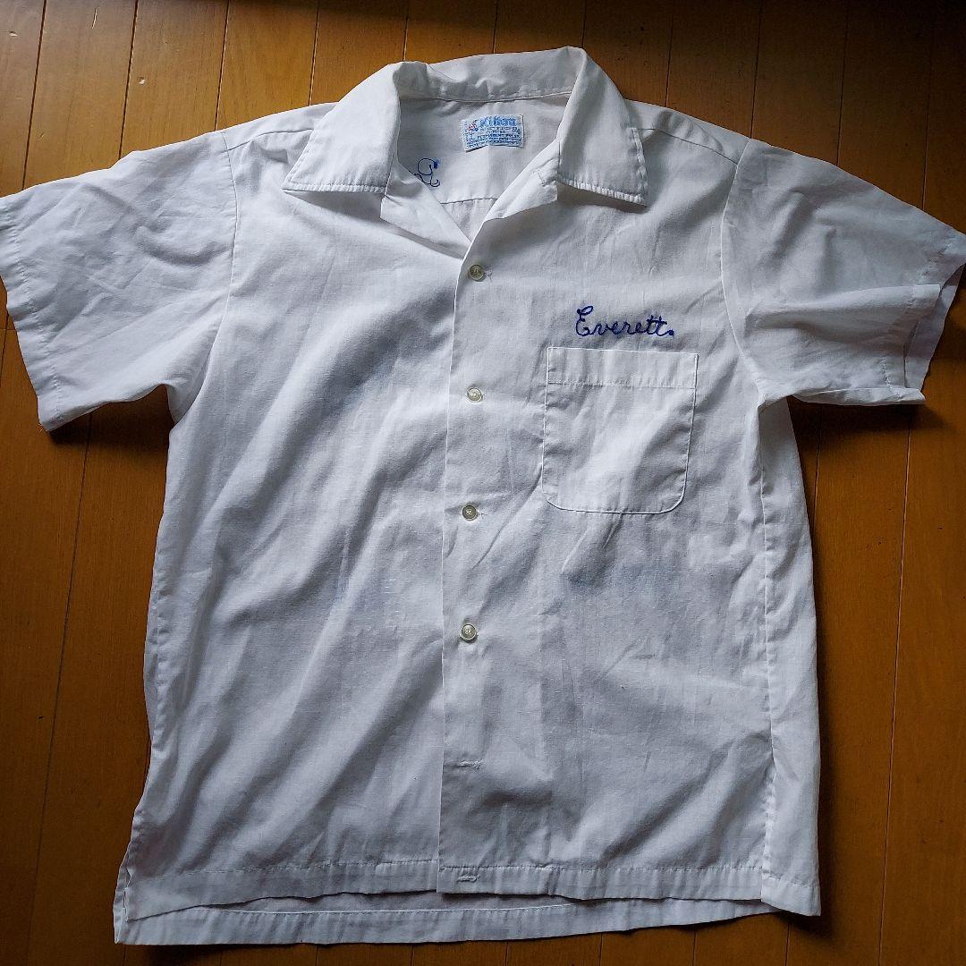 Hilton Mサイズ ボーリングシャツ 刺繍