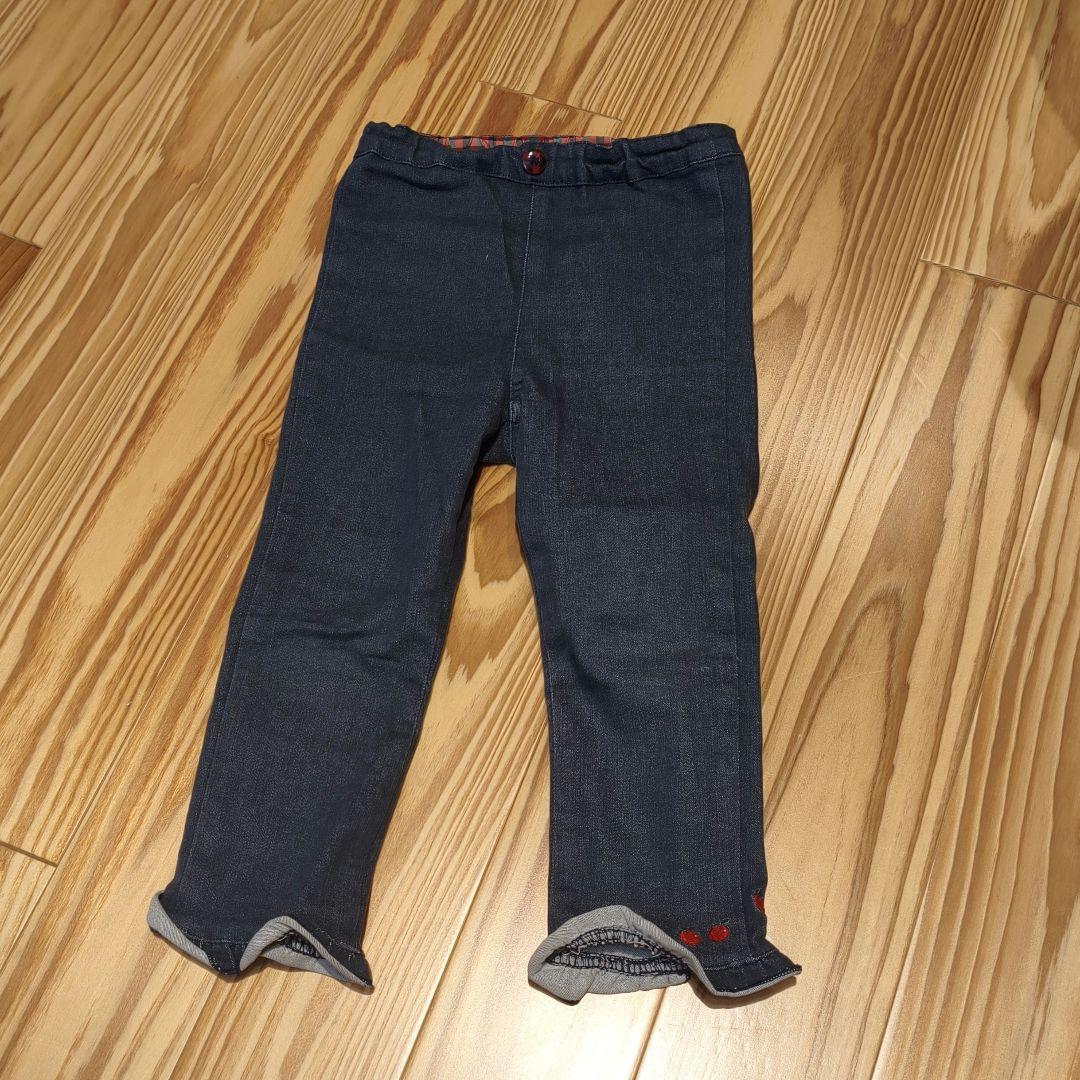 ファミリア　現行品　トレーナー　ズボン　セット　りんご　くまちゃん　90