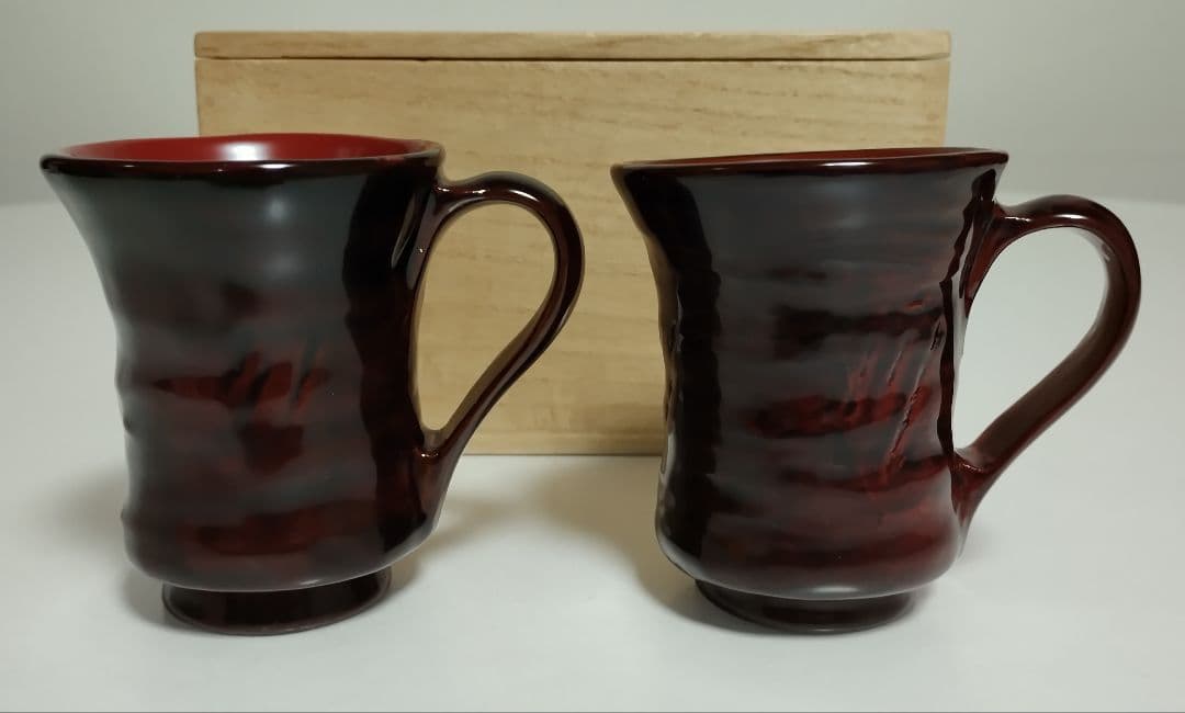 輪島塗　乾漆マグカップ　2客　わじま龍作