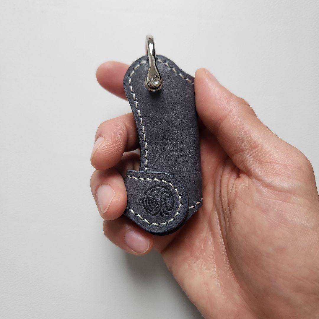 【本革】究極のキーケース チャコールグレー 便利 プレゼント