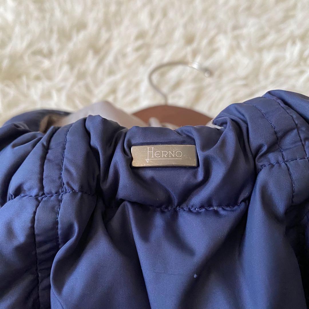 【希少◦2XL✨】HERNO ポーラテック ダウンジャケット ネイビー 52