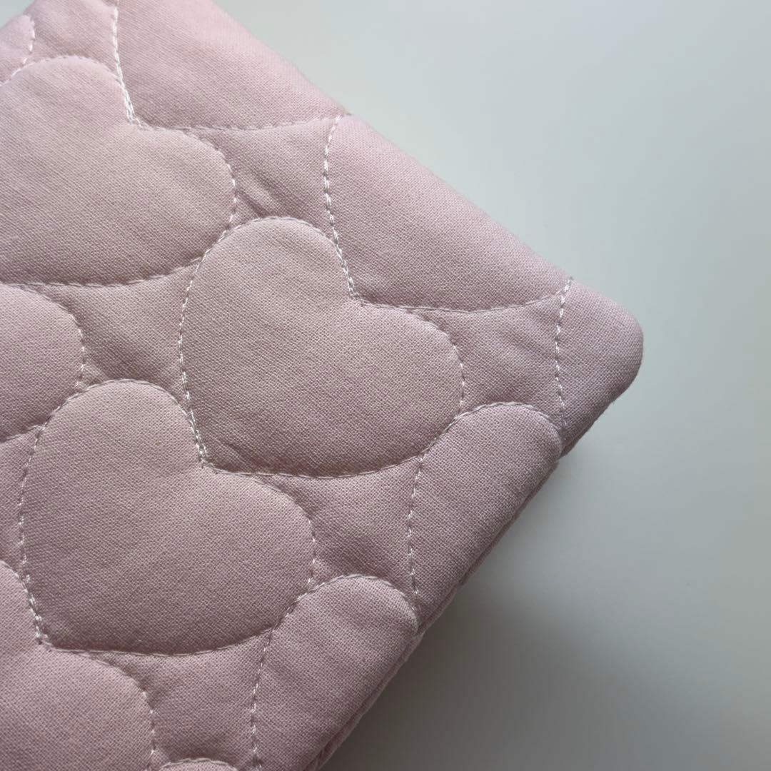 バインダーカバー　ピンクハート　A6 韓国　貯金