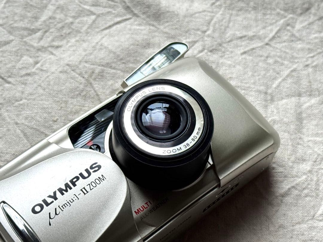 ⌘完動品！ 作例あり 電池付き！ OLYMPUS μⅡ ZOOM⌘