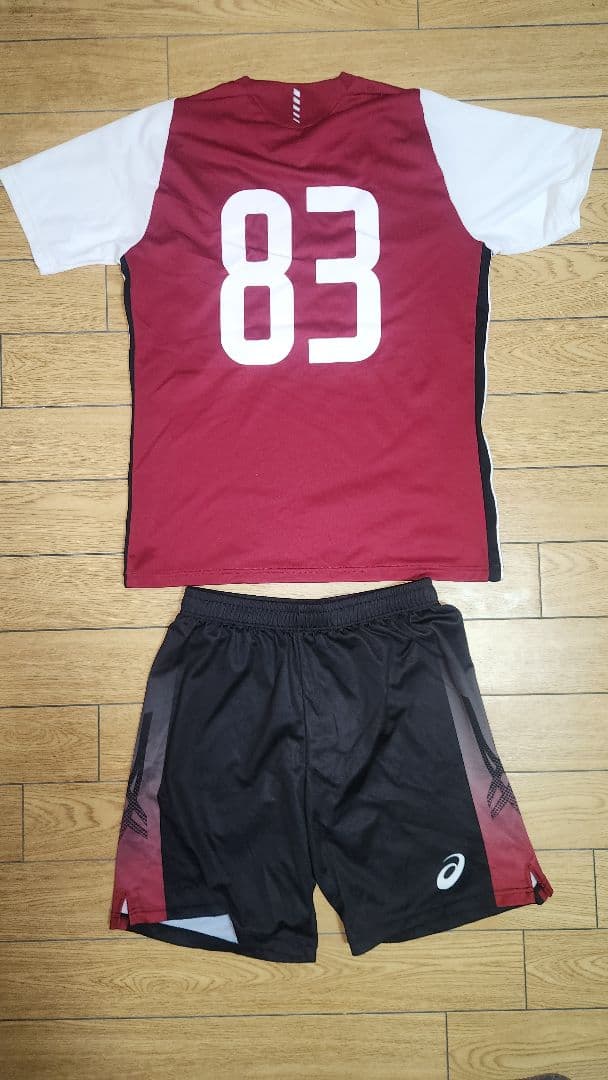 サ*ー様 ASICS 立命館大学体育会系サッカー部チームユニフォーム、応援シャツ