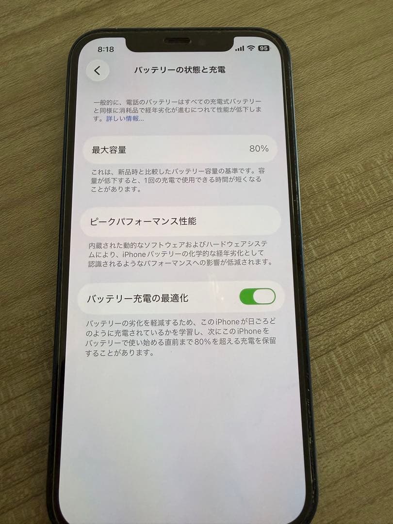 iPhone12 128GB バッテリー残80%