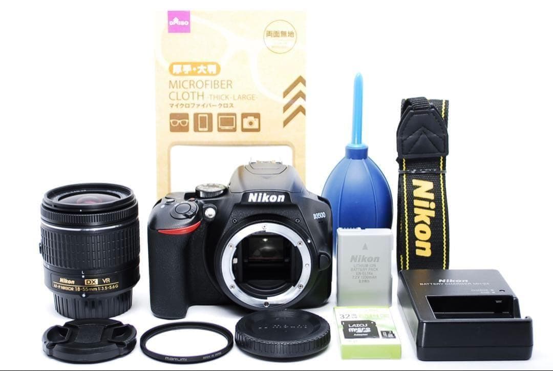 美品✨手ぶれ補正付き✨Nikon D3500✨軽量コンパクト✨一眼レフカメラ✨
