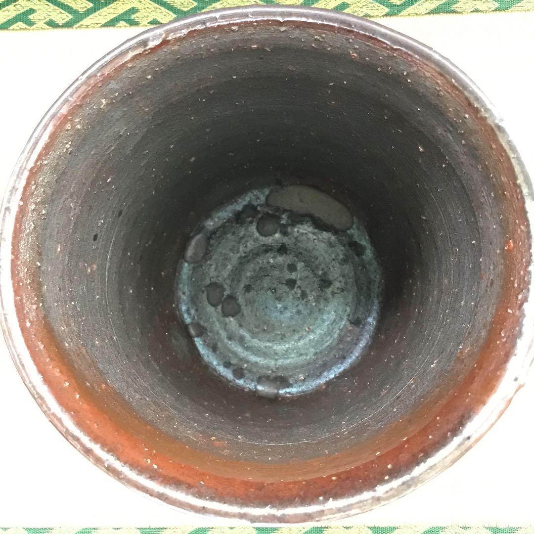 人間国宝　常滑焼棒ノ先建水　三代　山田常山　妙玄斎書付　栞　共箱　S181KS