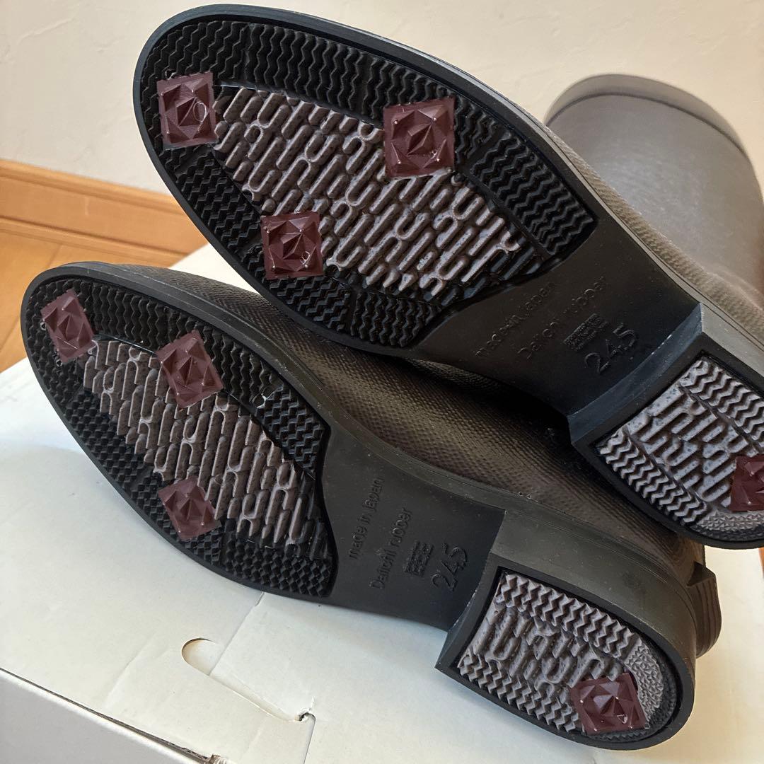 値下げしました❗️新品✨高級長靴　第一ゴム スパイク付き 防滑 ブーツ見え