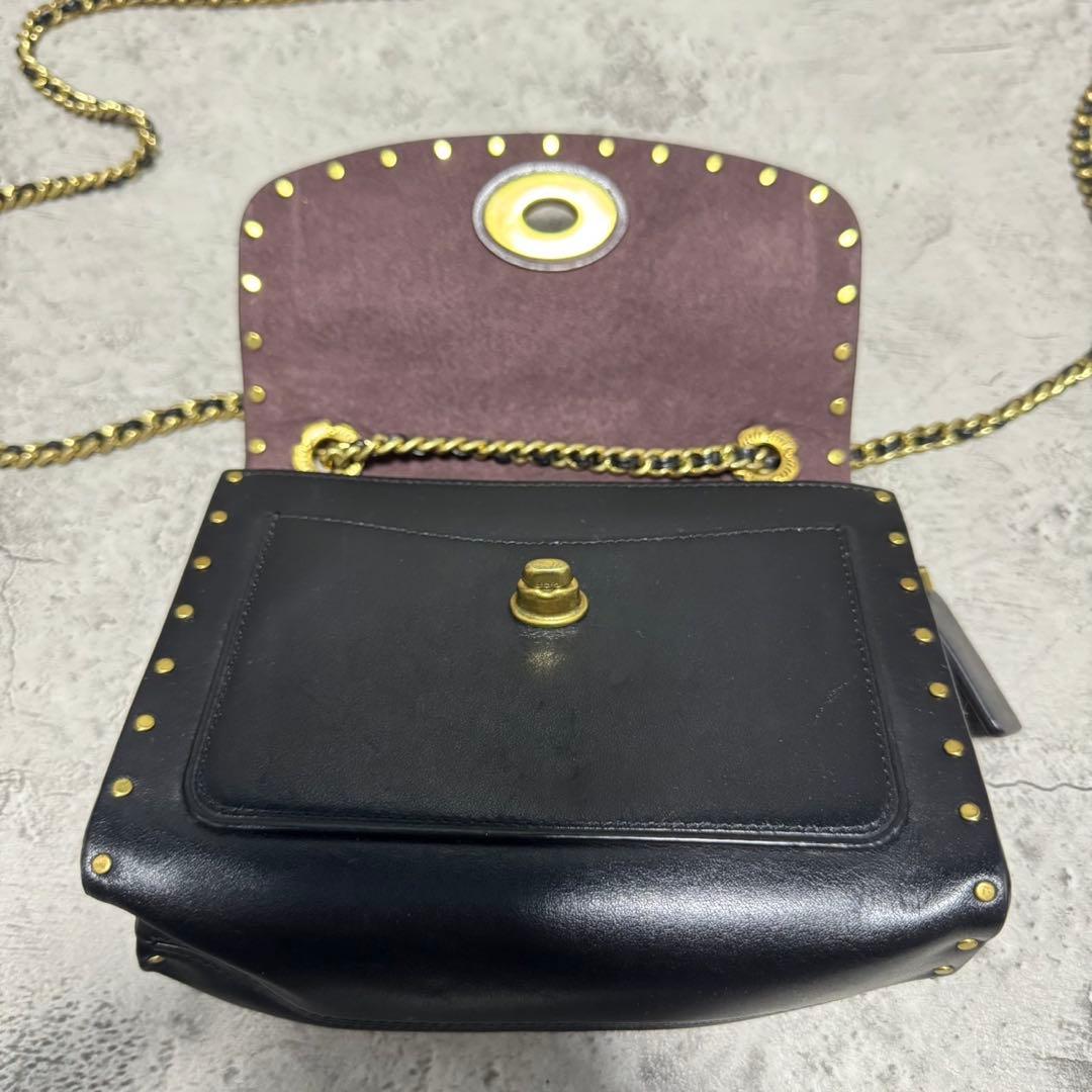 極美品✨️コーチ 2way ショルダーバッグ パーカー18 ターンロック 黒